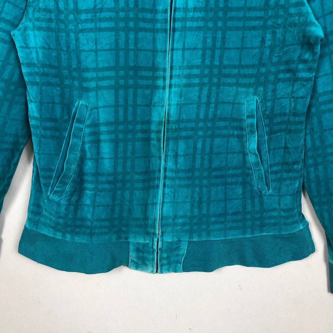 Burberry Vintage Burberry Nova Check Velvet Cloth Sweater Zipper Size XXS / US 00 / IT 34 - 7 Thumbnail
