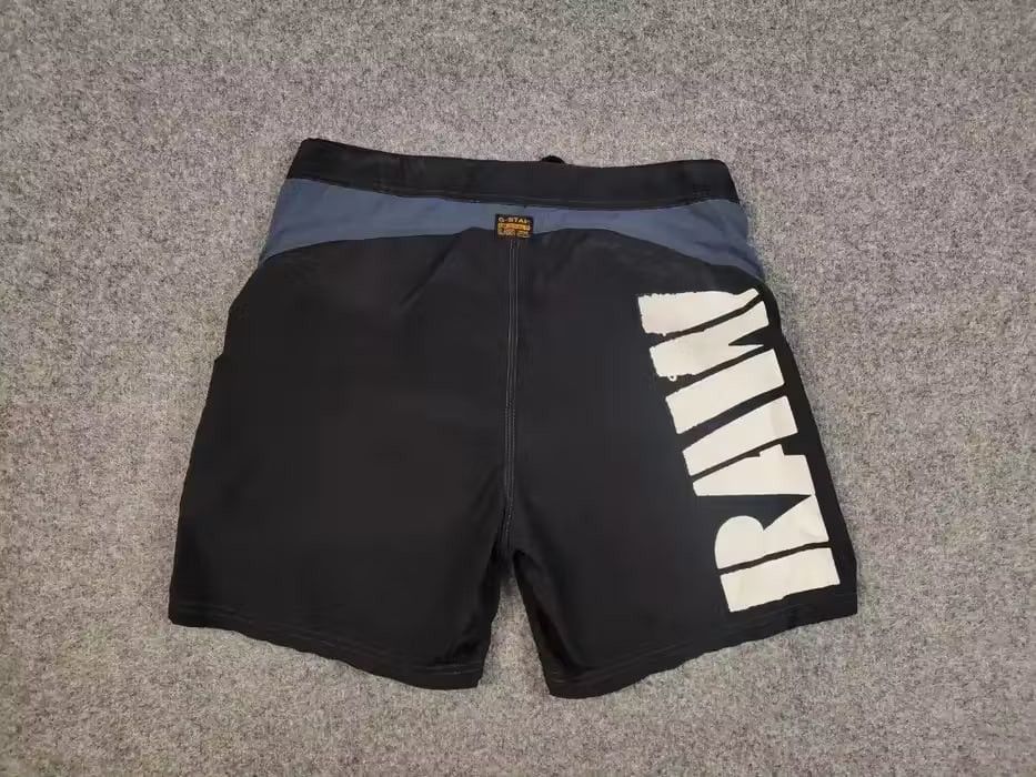 G-Star Vintage 90's G Star Raw Black Logo Nylon Cargo Shorts Size US 32 / EU 48 - 7 Thumbnail