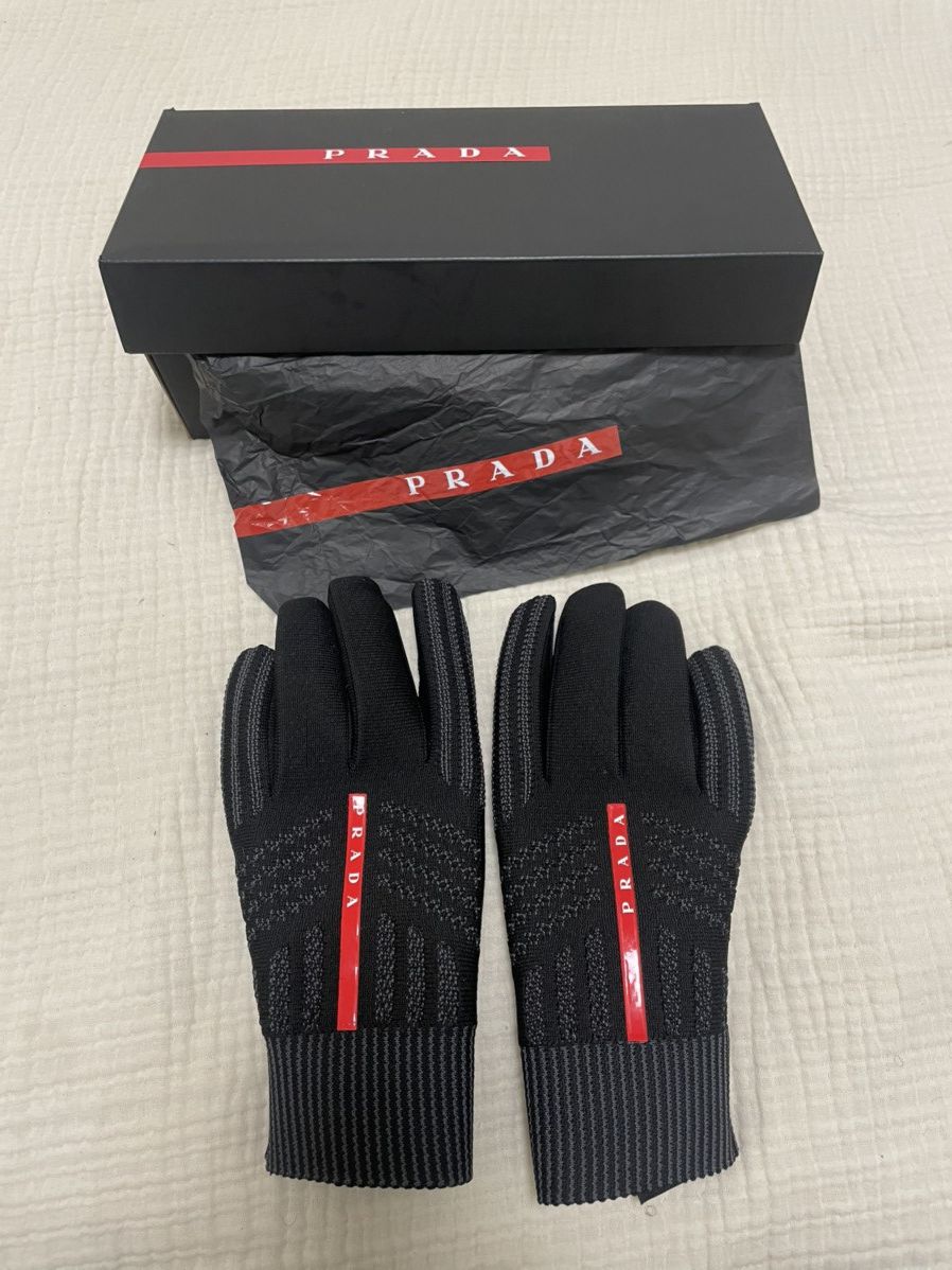 小物 PRADA argyle knit glove PRADA argyle knit glove