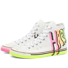 Vetements Multicolor Graffiti Canvas High Top Sneakers Size 40 Vetements