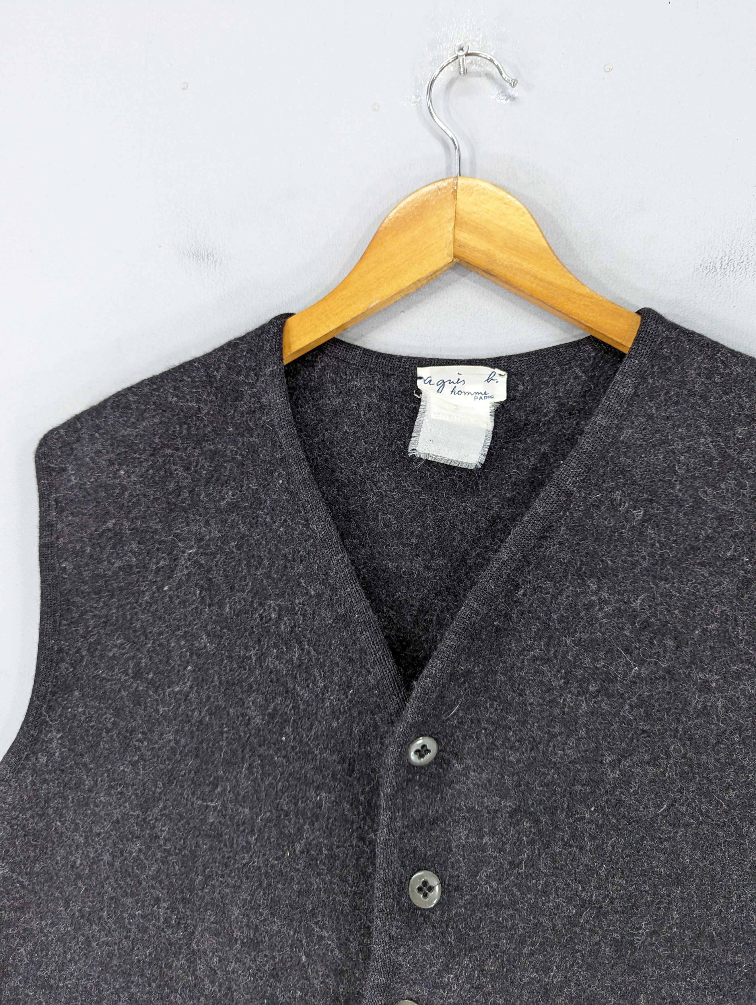 agnes b. 🔥RARE🔥Vintage Agnes B. Wool Button Ups Vest Jacket Size US S / EU 44-46 / 1 - 4 Thumbnail