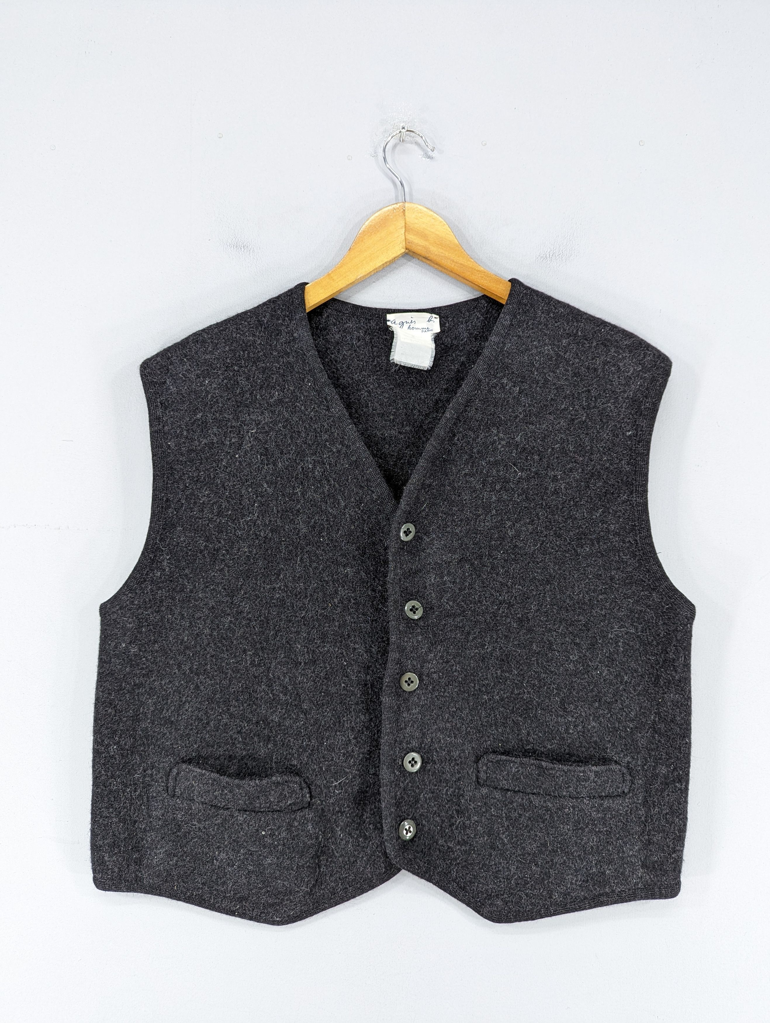 agnes b. 🔥RARE🔥Vintage Agnes B. Wool Button Ups Vest Jacket Size US S / EU 44-46 / 1 - 1 Thumbnail