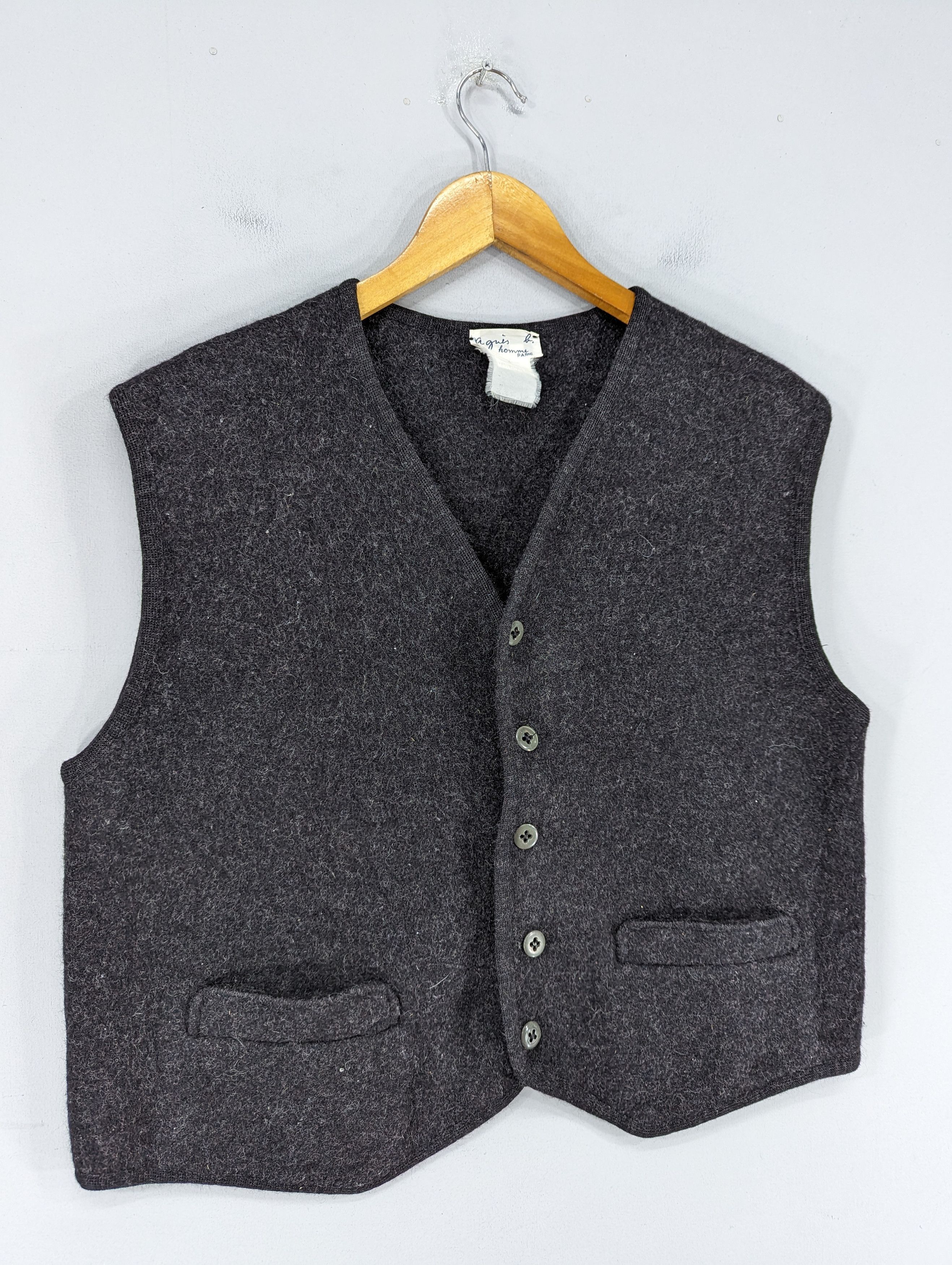 agnes b. 🔥RARE🔥Vintage Agnes B. Wool Button Ups Vest Jacket Size US S / EU 44-46 / 1 - 2 Thumbnail