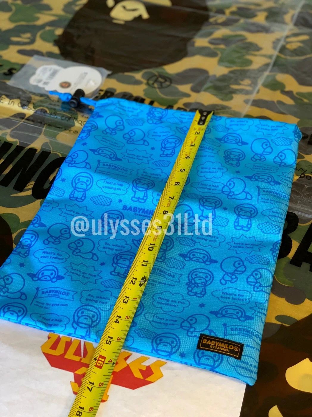Bape Bape Baby Milo Drawstring Bag Size ONE SIZE - 8 Thumbnail