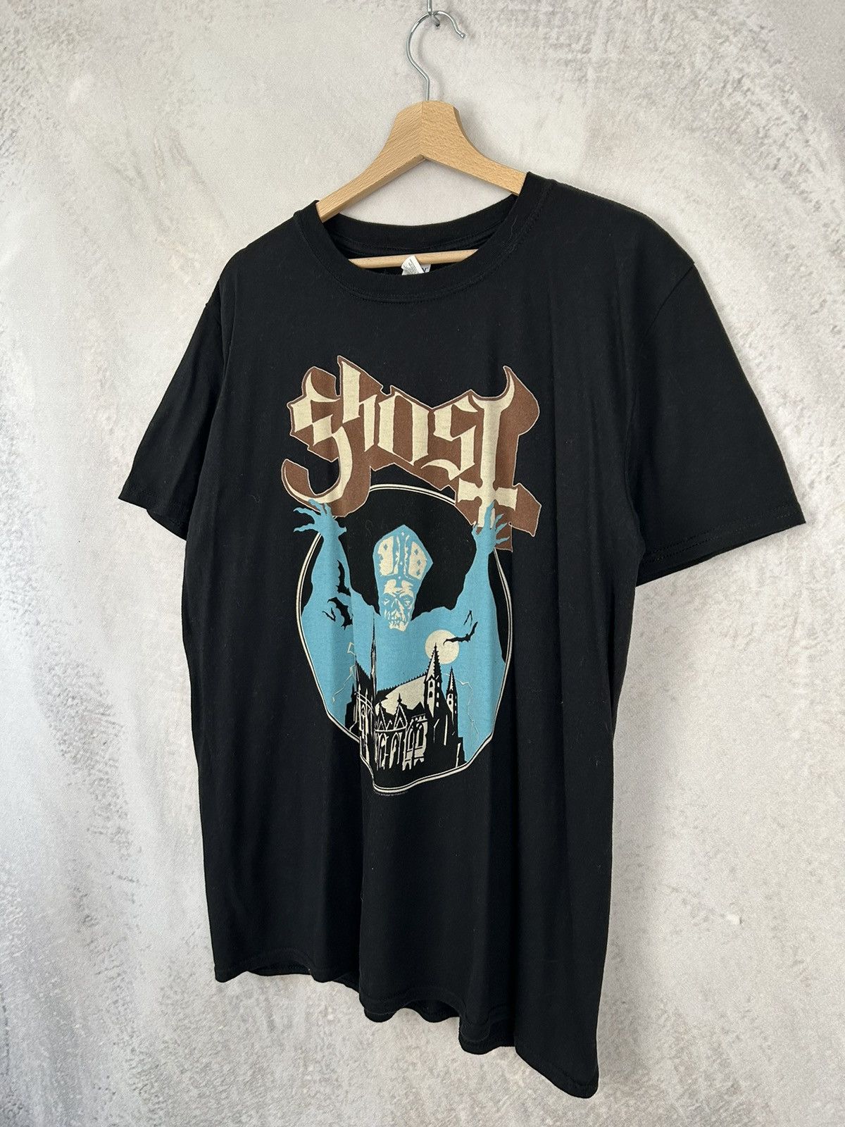 Band Tees × Vintage Vintage Ghost Rock Band Tee Hardcore Black Metal Rare Size US L / EU 52-54 / 3 - 2 Thumbnail
