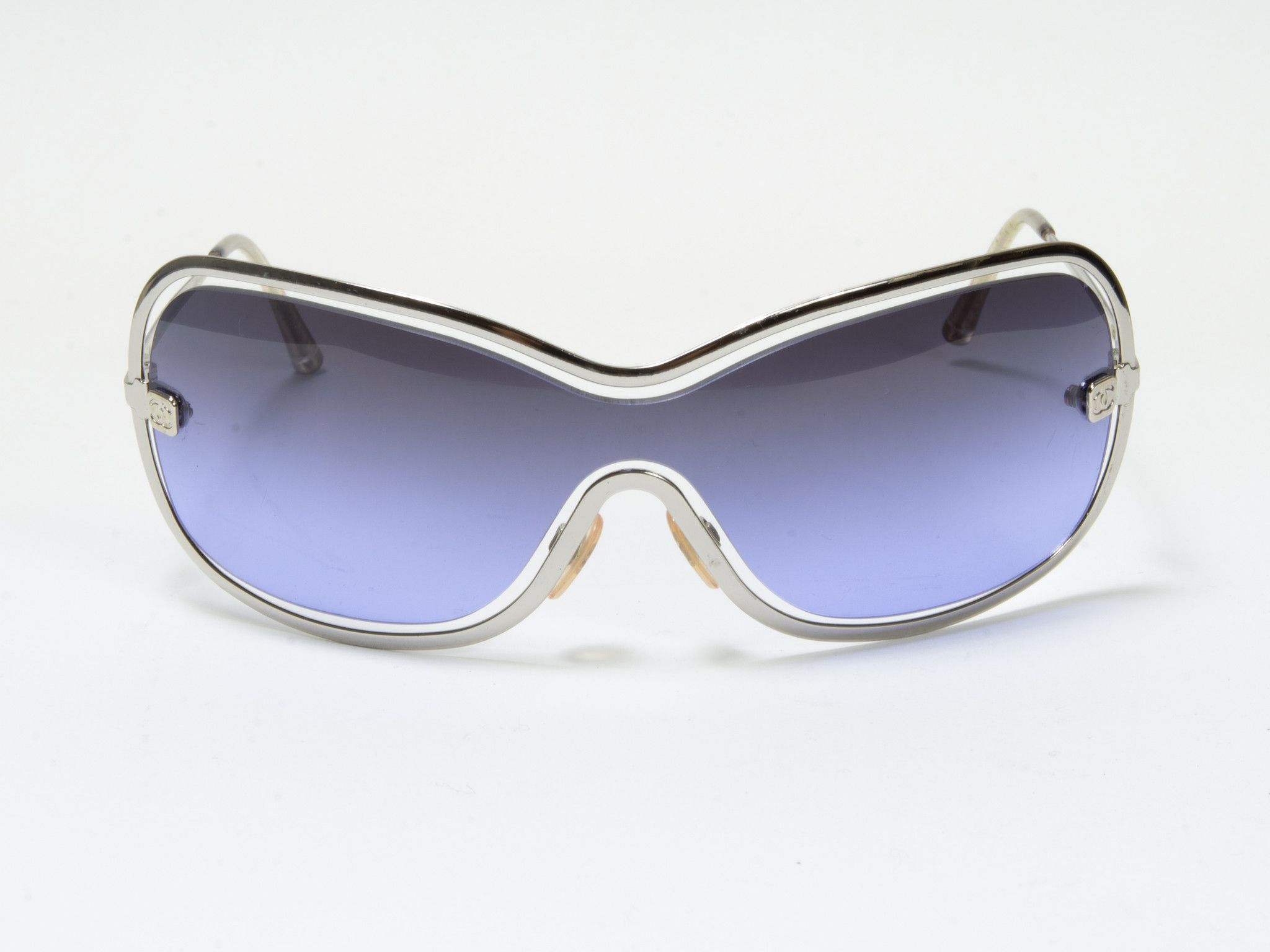 Chanel PURPLE VINTAGE CHANEL SUNGLASSES Size ONE SIZE - 3 Thumbnail