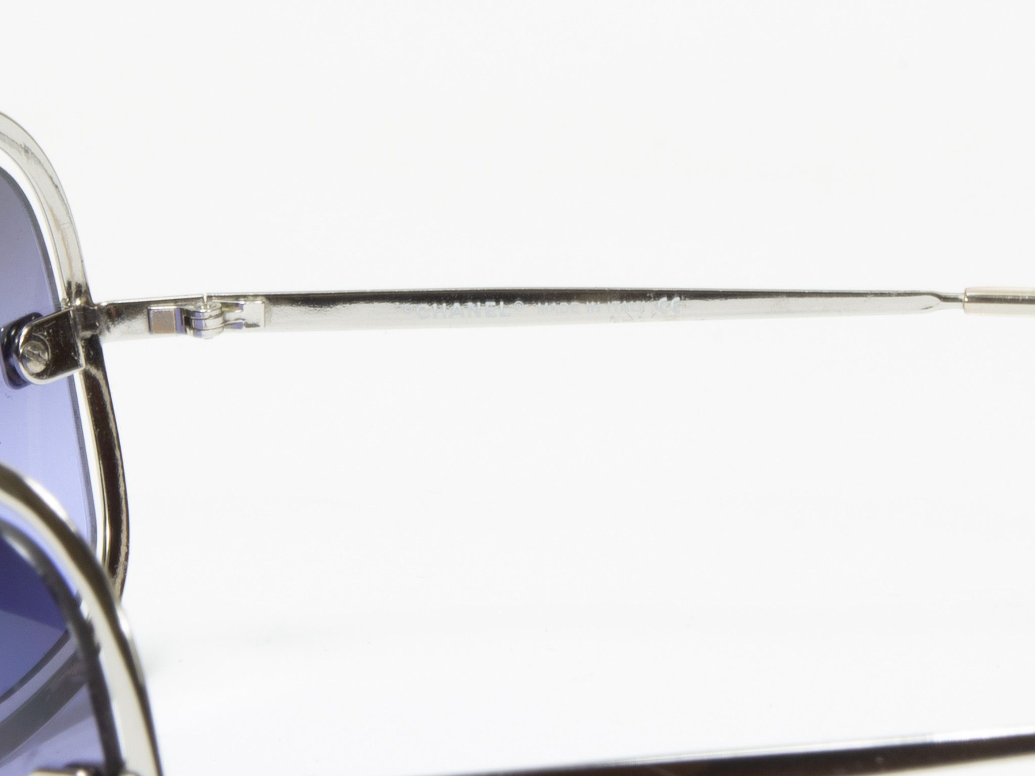 Chanel PURPLE VINTAGE CHANEL SUNGLASSES Size ONE SIZE - 6 Thumbnail