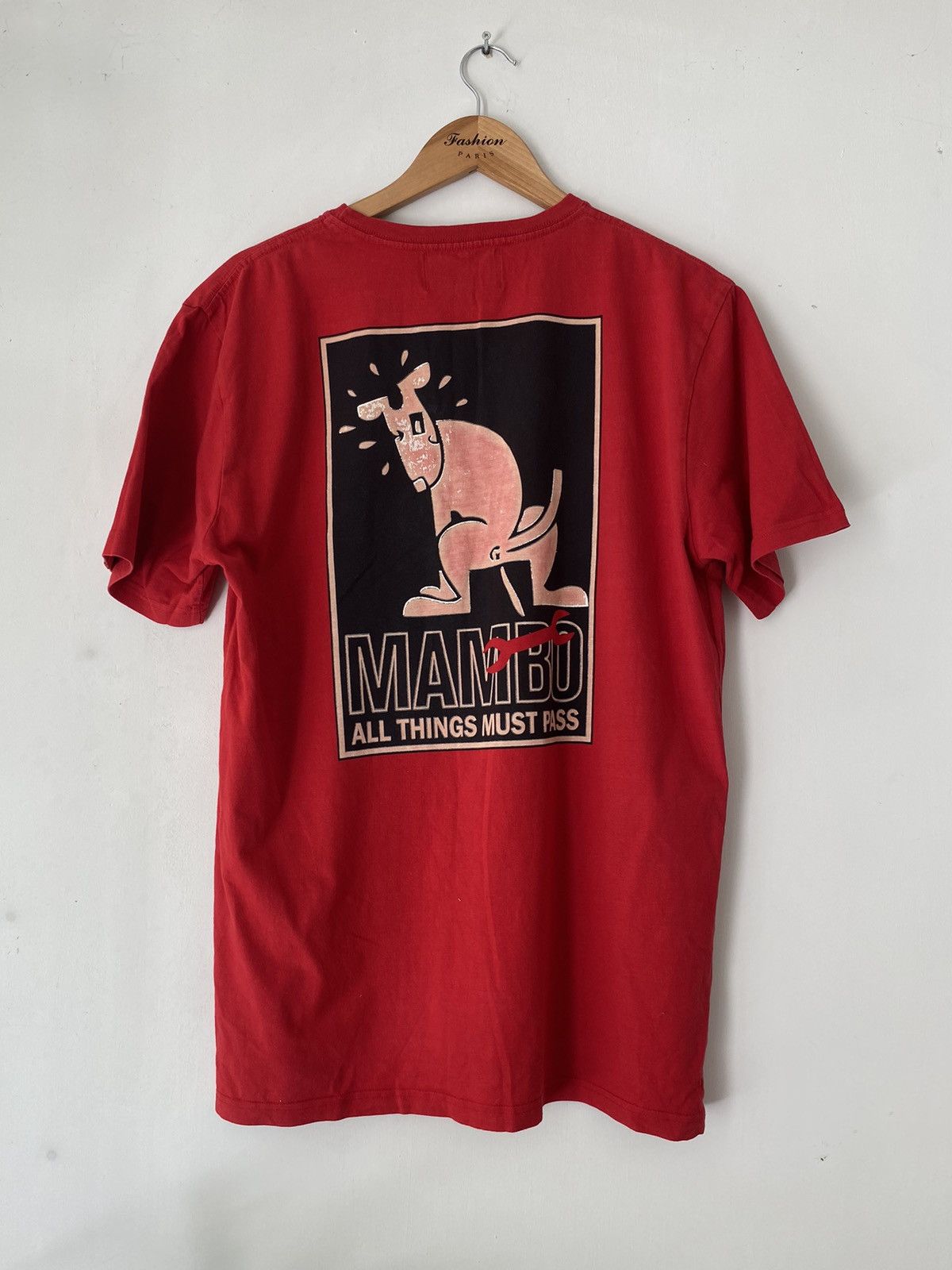 Off-White Mardi Gras French Terry Adult Vintage MAMBO Crop Shirt