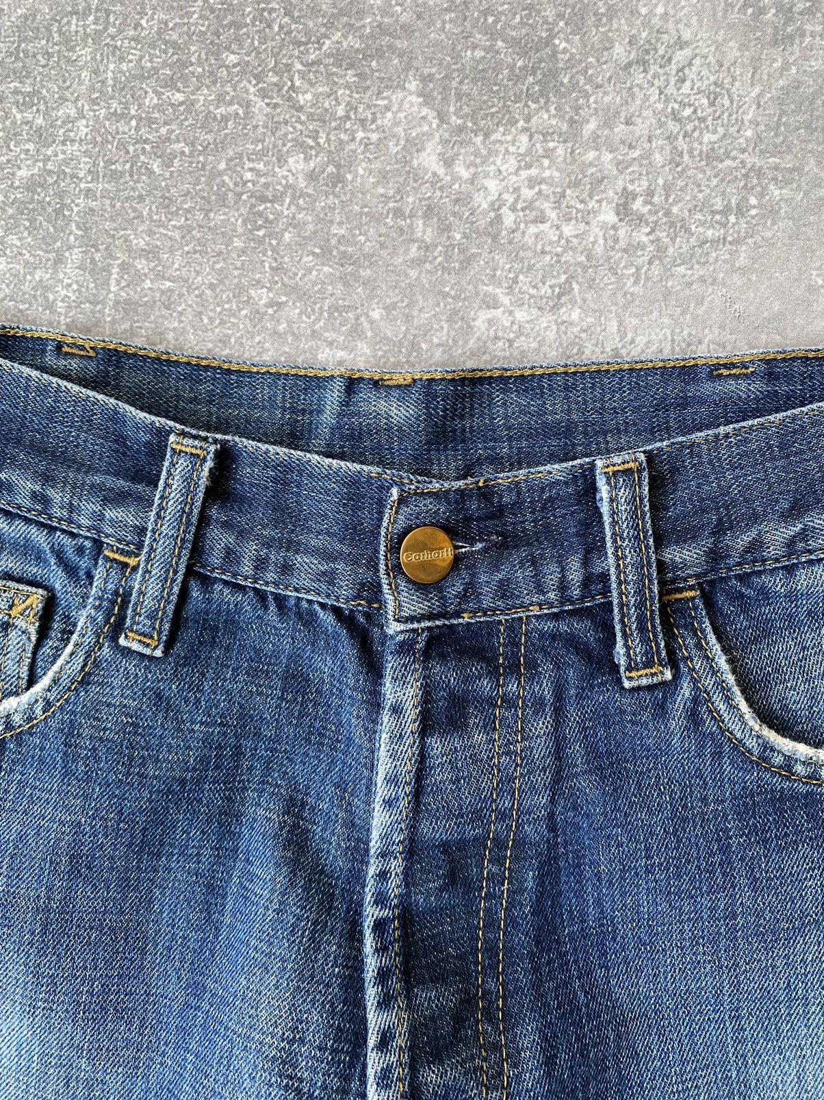 Carhartt × Vintage Vintage Carhartt Distressed Trashed Denim Pants Size US 30 / EU 46 - 5 Thumbnail