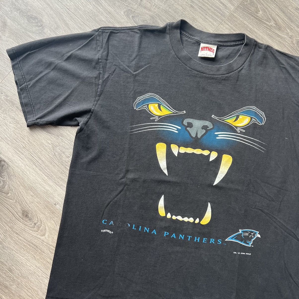 Nutmeg × Vintage 1994 Carolina Panthers Nutmeg T shirt Size US XL / EU 56 / 4 - 2 Thumbnail