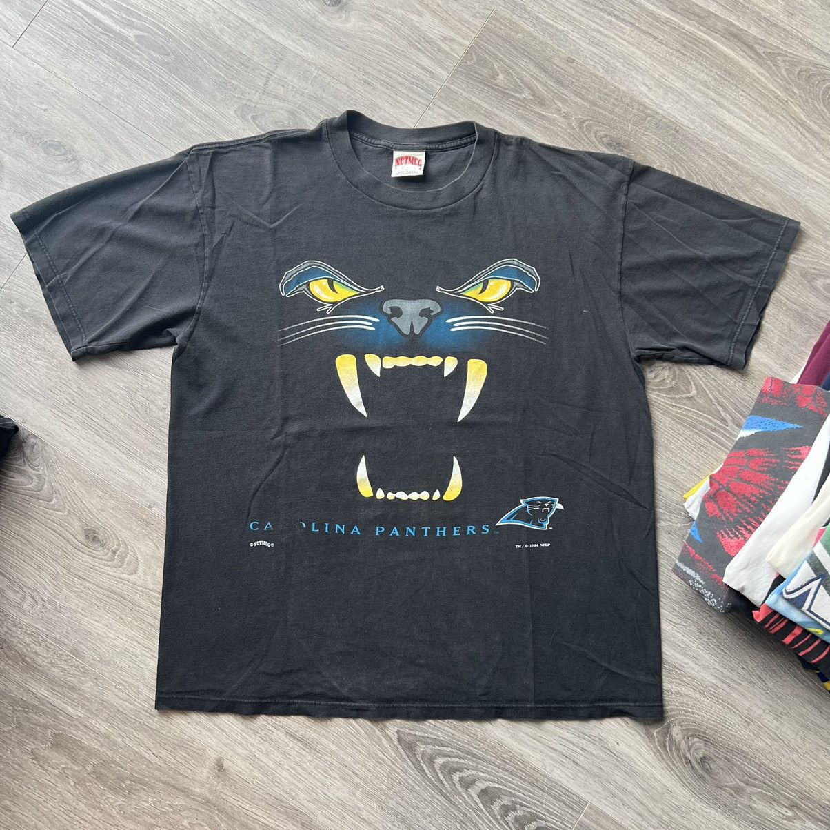 Nutmeg × Vintage 1994 Carolina Panthers Nutmeg T shirt Size US XL / EU 56 / 4 - 1 Thumbnail