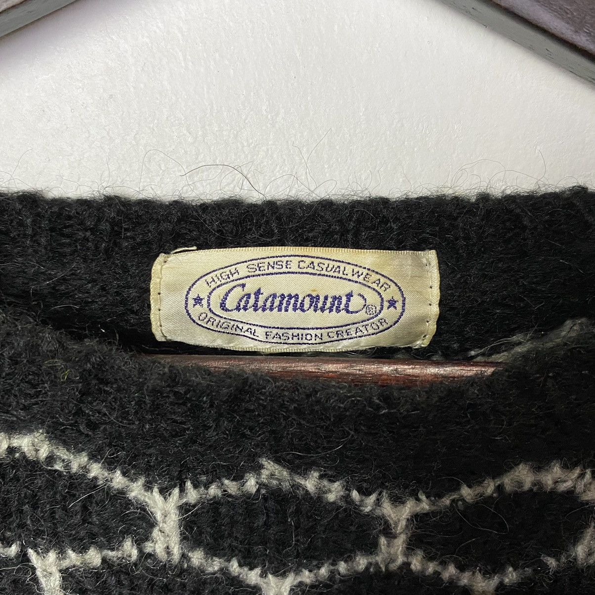 Aran Isles Knitwear × Japanese Brand × Vintage Steal🔥Vintage Japan Honeycomb Mohair Wool Knitwear Jumper Size US M / EU 48-50 / 2 - 7 Thumbnail