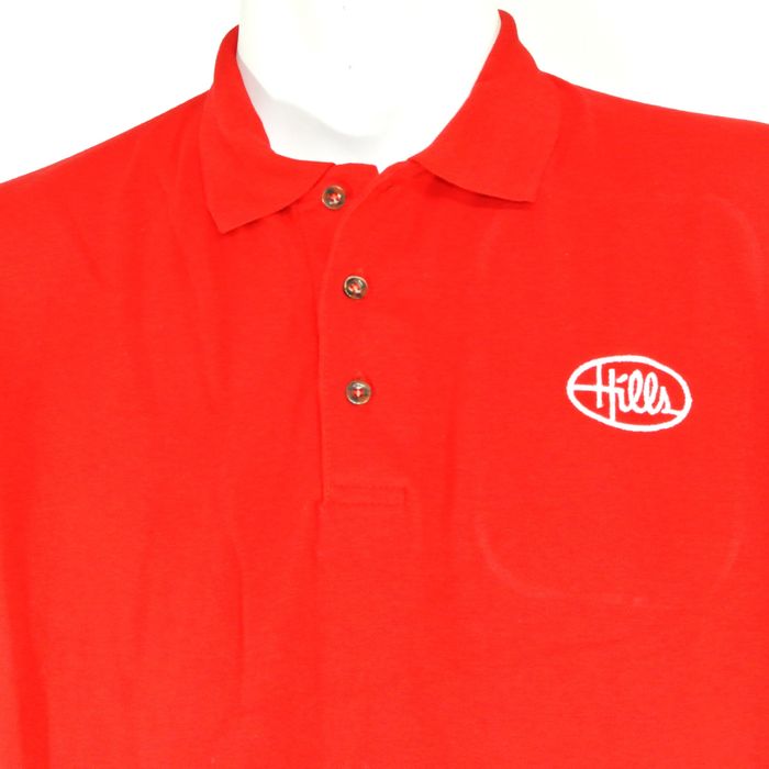 Mando HILLS Department Store Employee Uniform Red Polo Shirt | Grailed