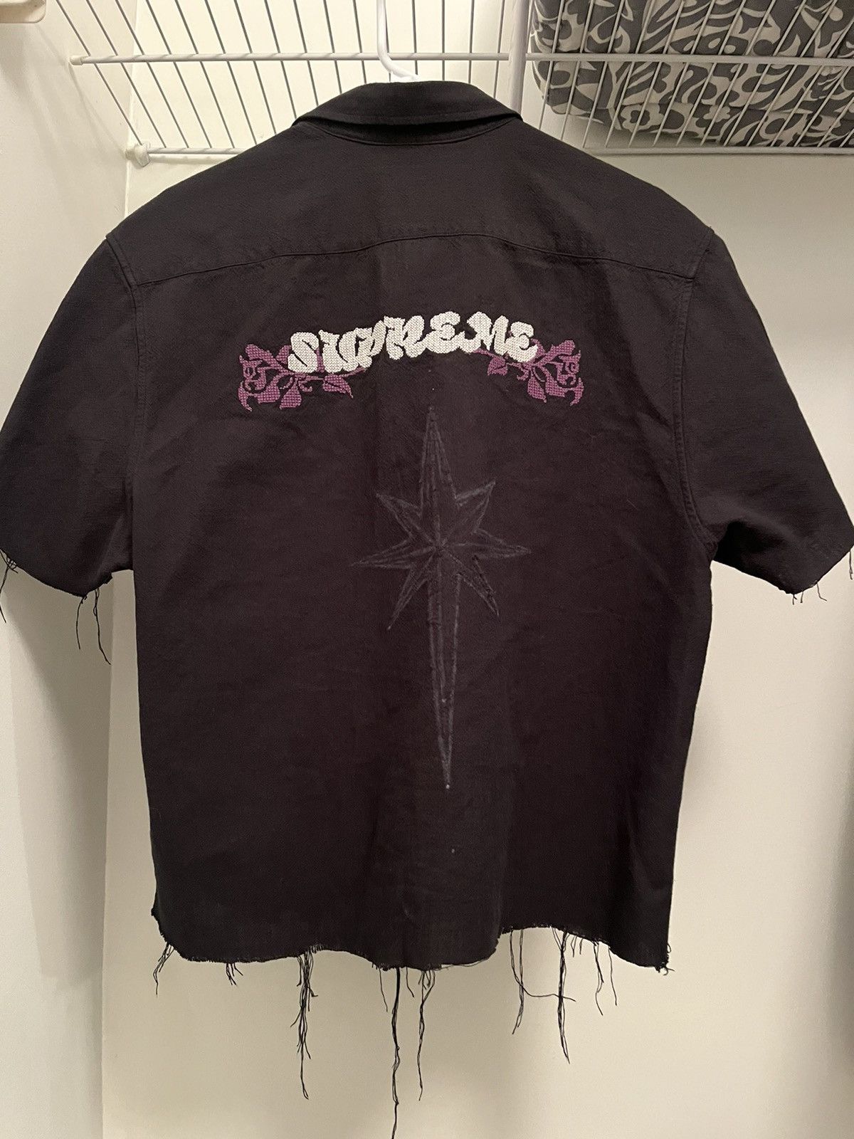 トップス Supreme Needlepoint S/S Shirt Supreme Needlepoint S S Shirt (SS23) - $158