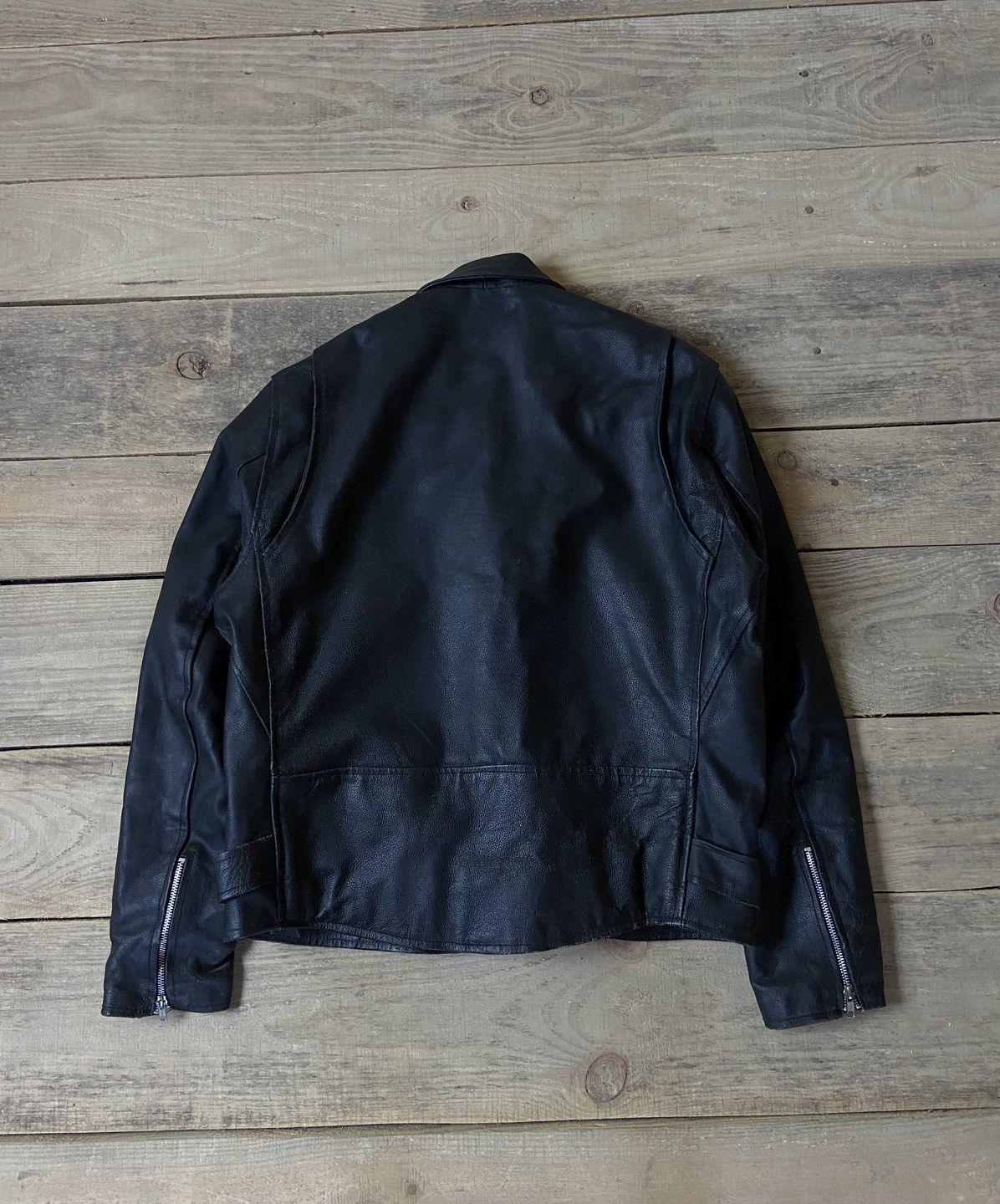 Vintage Vintage Leather Biker Jacket Size US M / EU 48-50 / 2 - 2 Thumbnail