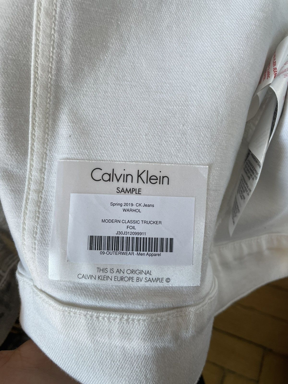 Calvin Klein 205W39NYC × Raf Simons Silver Waxed Warhol Denim Jacket Sample Size US M / EU 48-50 / 2 - 5 Thumbnail