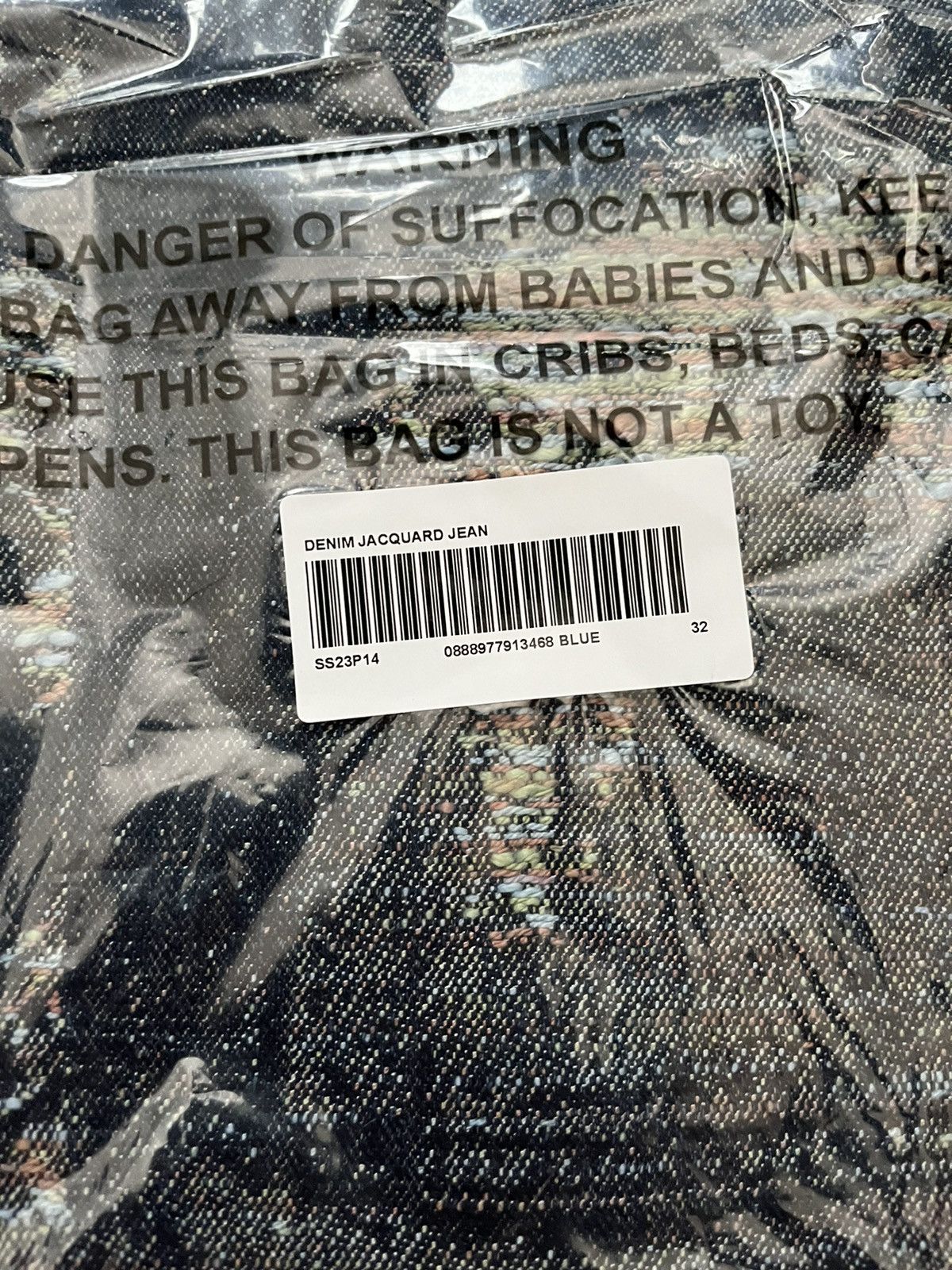 Supreme Supreme Archive Denim Jacquard Regular Jean Blue