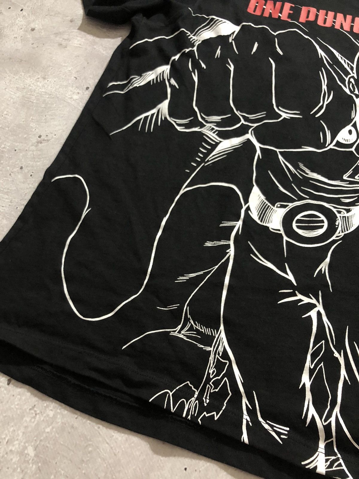 Cartoon Network × Japanese Brand One Punch Man Anime Black TShirt Size US L / EU 52-54 / 3 - 4 Thumbnail