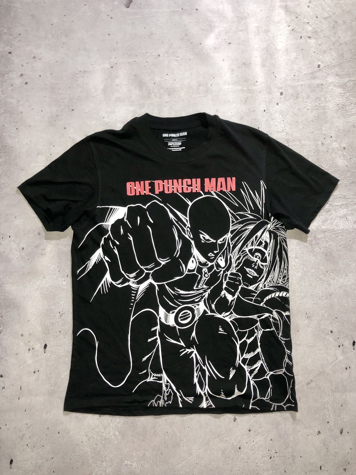 Cartoon Network × Japanese Brand One Punch Man Anime Black TShirt Size US L / EU 52-54 / 3 - 1 Thumbnail