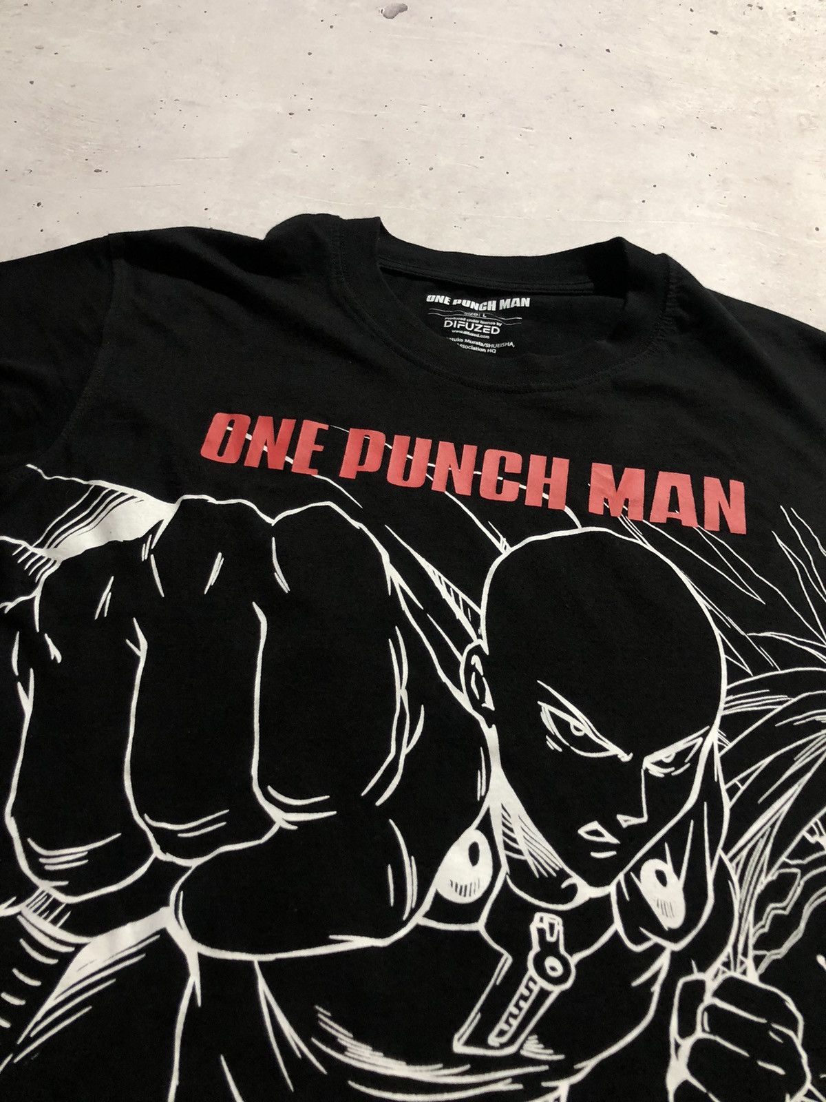 Cartoon Network × Japanese Brand One Punch Man Anime Black TShirt Size US L / EU 52-54 / 3 - 2 Thumbnail