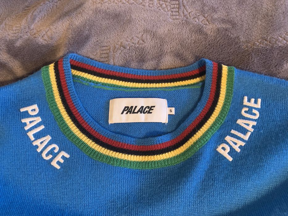 再入荷！】 M PALACE Vesuvio Knit Blue パレス サッカー ニット