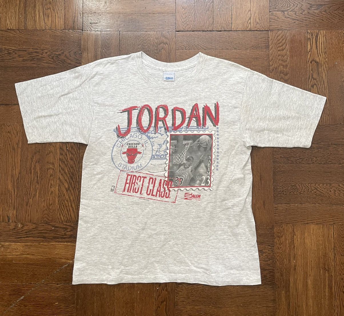LAST DROP Vtg Michael Jordan Salem Sportswear T Shirt 1990