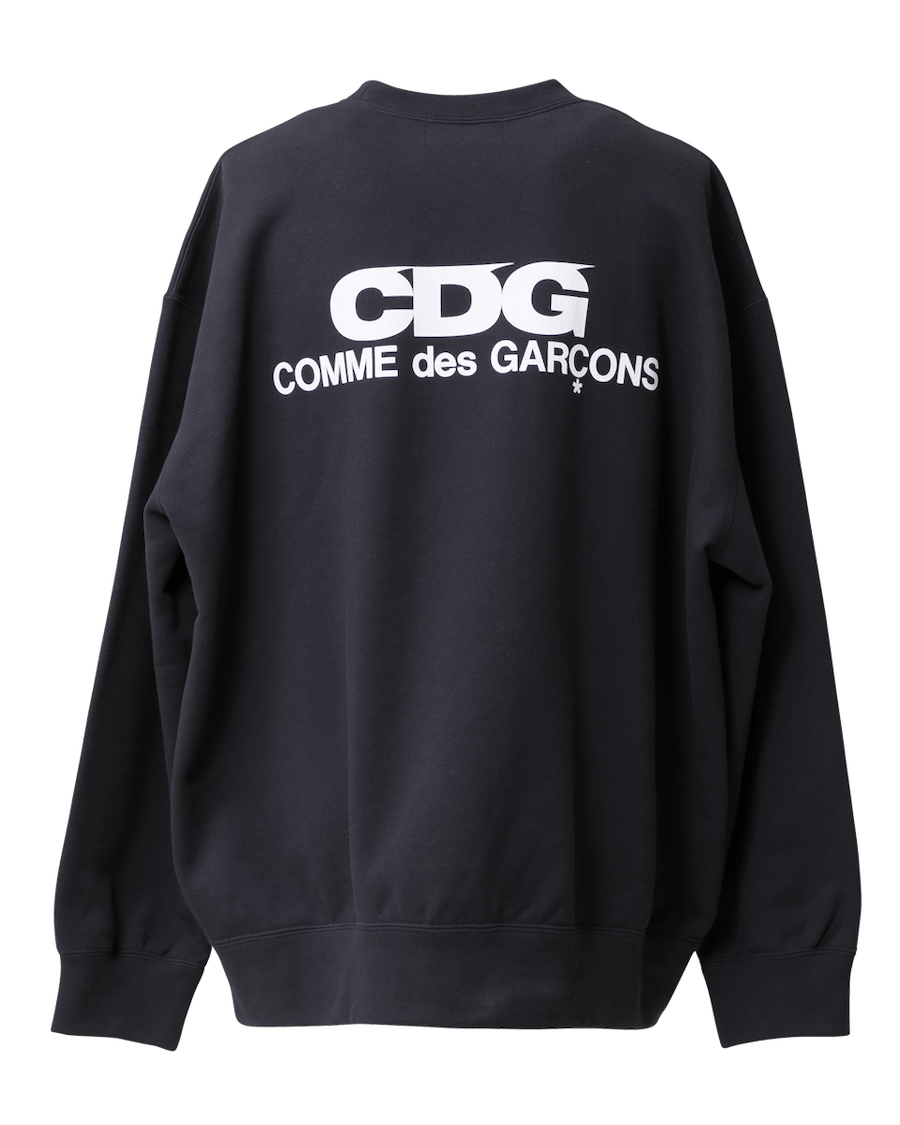 Comme Des Garcons Logo Font CDG OVERSIZED SWEATSHIRT Logo COMME