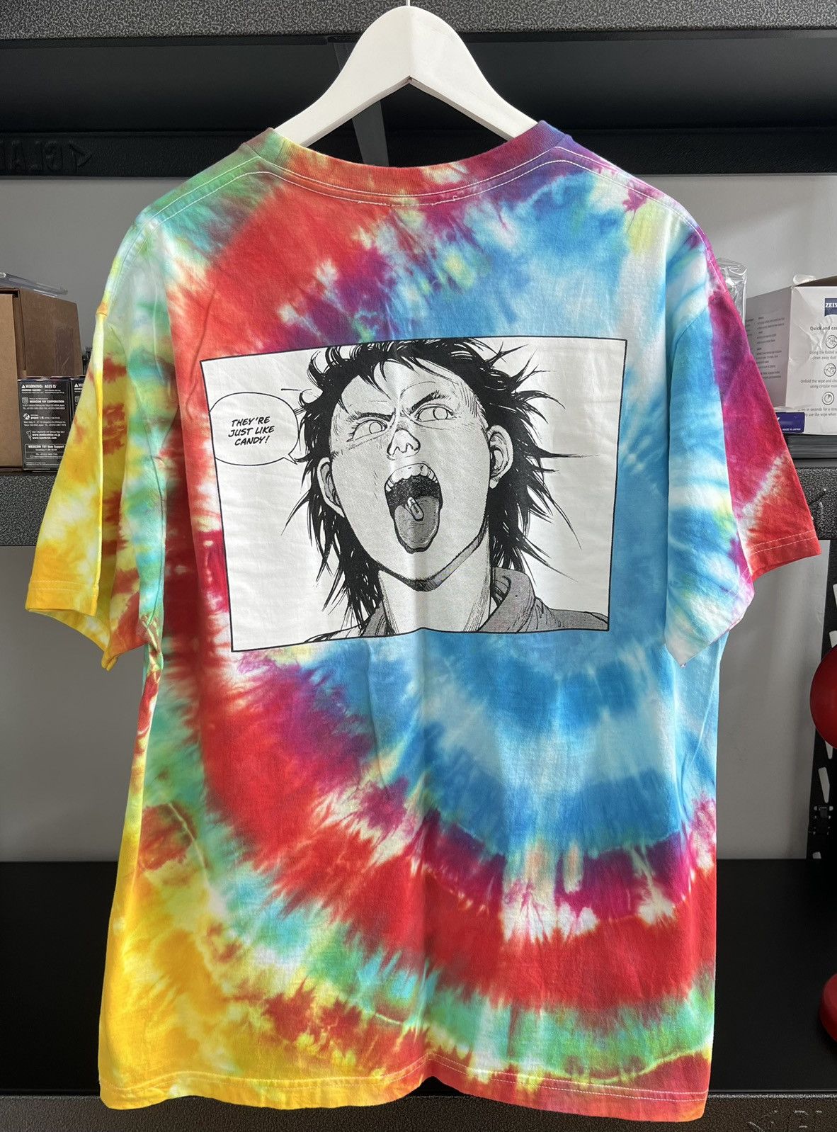 Image of Supreme Akira Pill Tie Dye Shirt, Men's (Size XL)