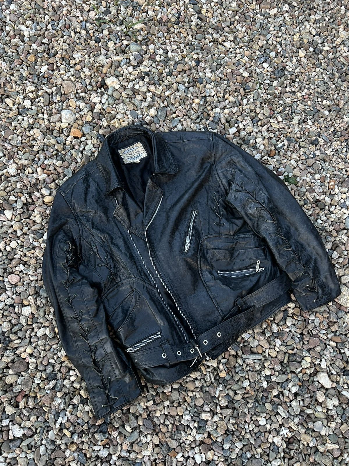 Other Vintage genuine real leather high quality ramones jacket Size US M / EU 48-50 / 2 - 2 Thumbnail