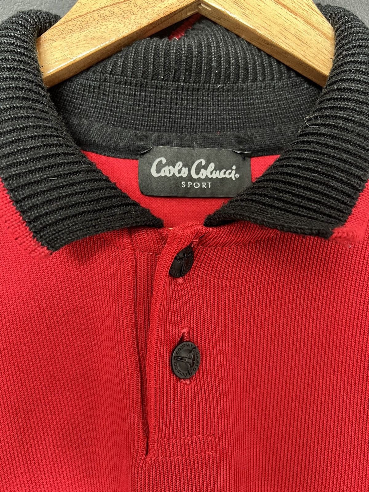 Carlo Colucci Carlo Colucci Knit Sweater Polo Size US L / EU 52-54 / 3 - 3 Thumbnail