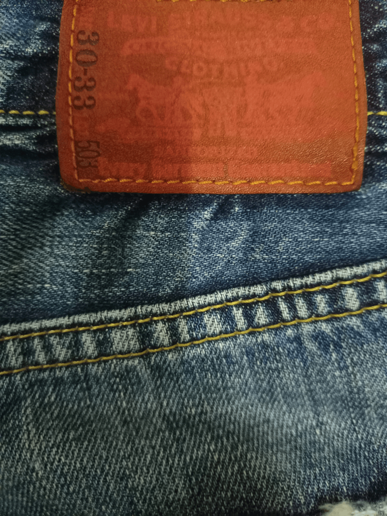 Levi's Vintage 90s Levis 503 Blue Wash Distressed Baggy Style Jeans Size US 30 / EU 46 - 8 Thumbnail