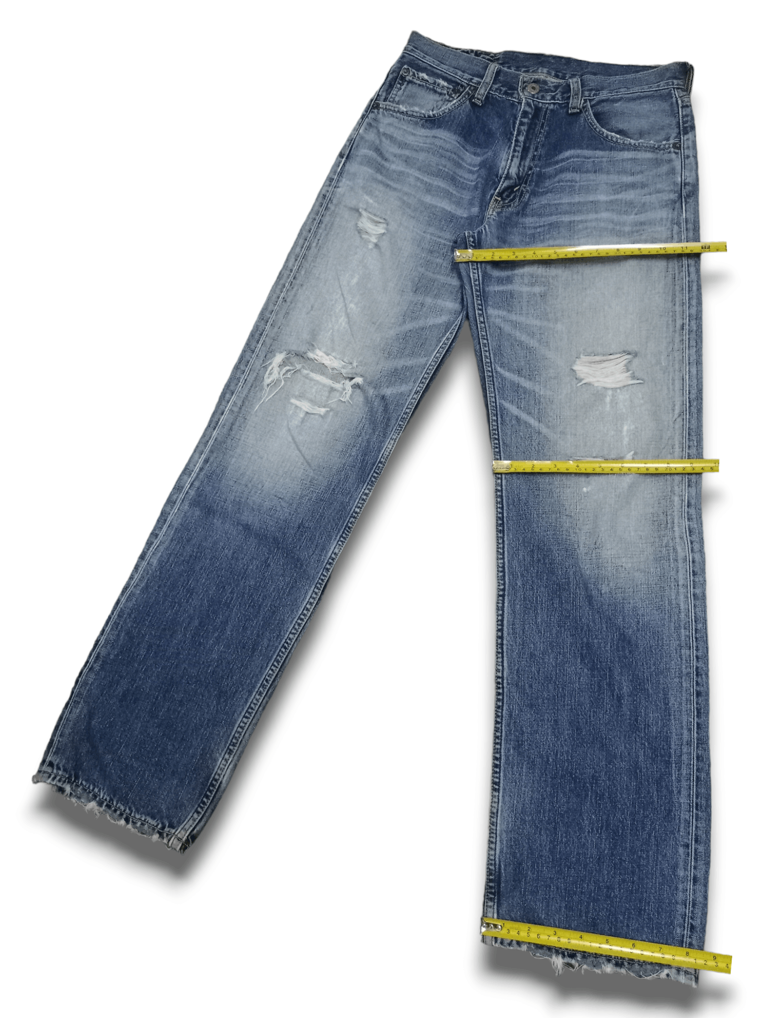 Levi's Vintage 90s Levis 503 Blue Wash Distressed Baggy Style Jeans Size US 30 / EU 46 - 11 Thumbnail