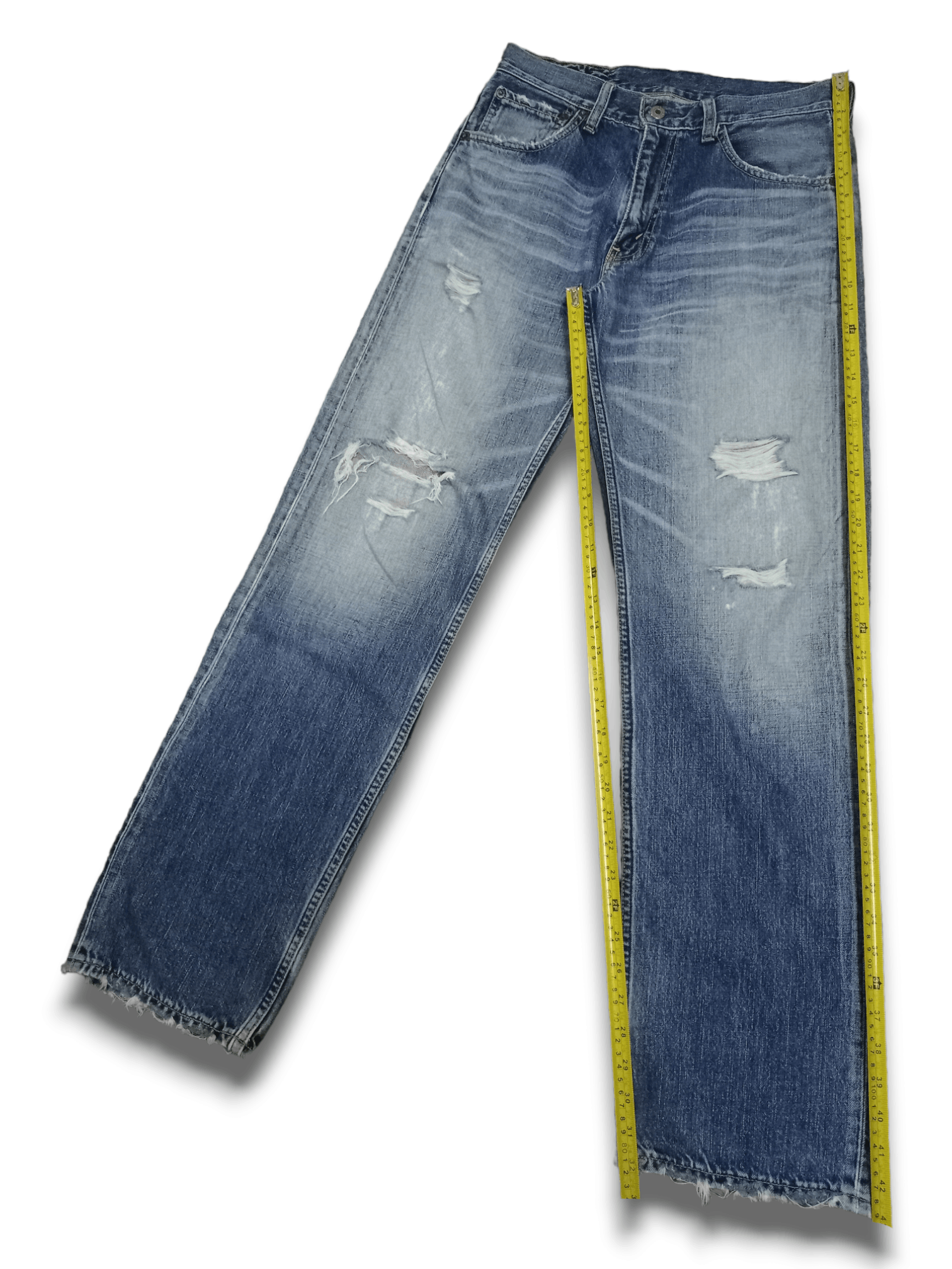 Levi's Vintage 90s Levis 503 Blue Wash Distressed Baggy Style Jeans Size US 30 / EU 46 - 10 Thumbnail