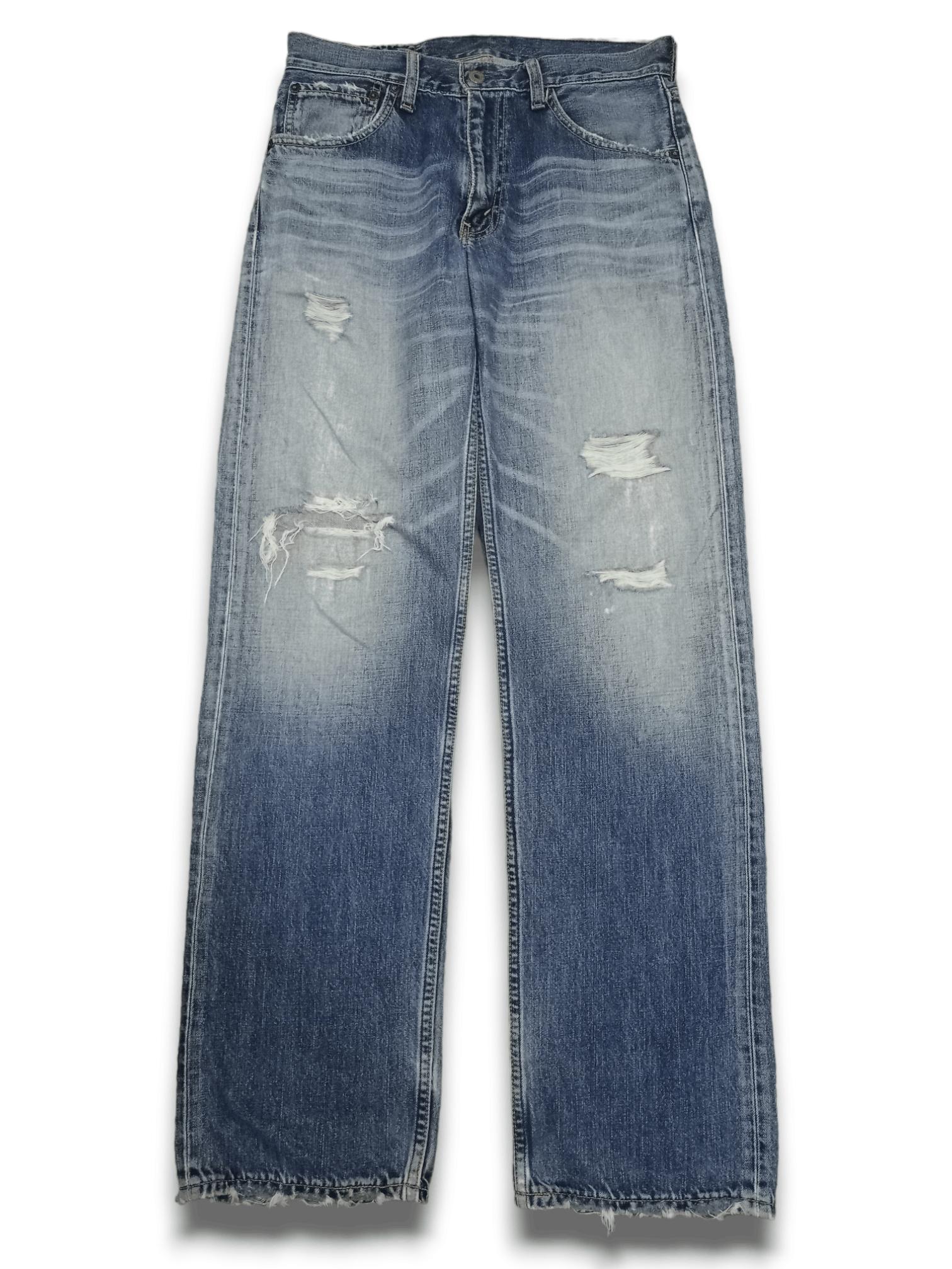 Levi's Vintage 90s Levis 503 Blue Wash Distressed Baggy Style Jeans Size US 30 / EU 46 - 1 Thumbnail