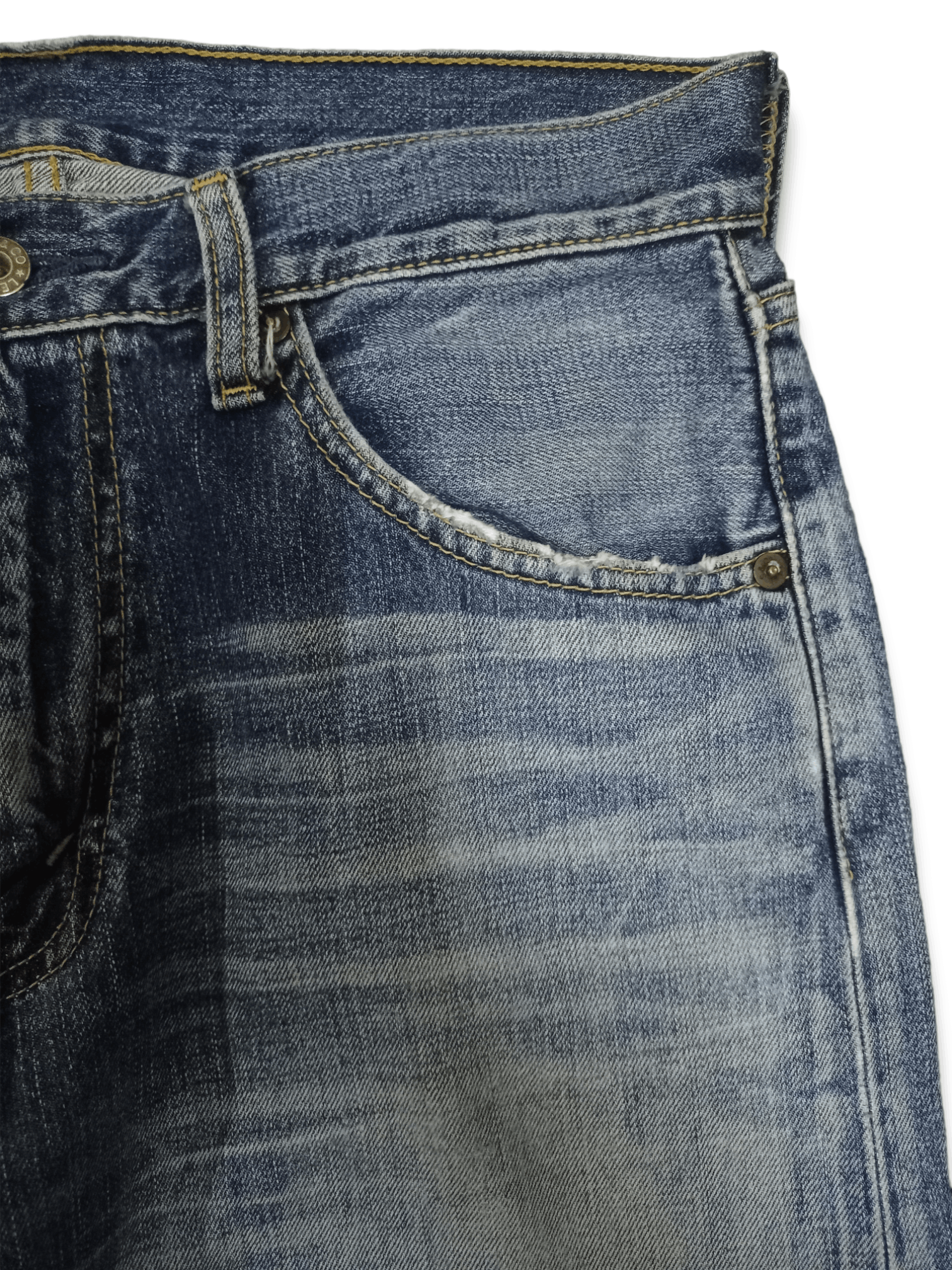 Levi's Vintage 90s Levis 503 Blue Wash Distressed Baggy Style Jeans Size US 30 / EU 46 - 5 Thumbnail