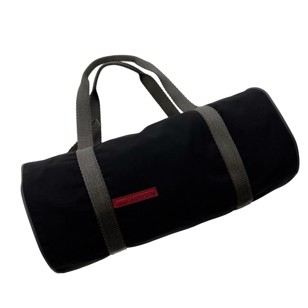 Prada Sport Barrel Shoulder Bag in Black, Women's