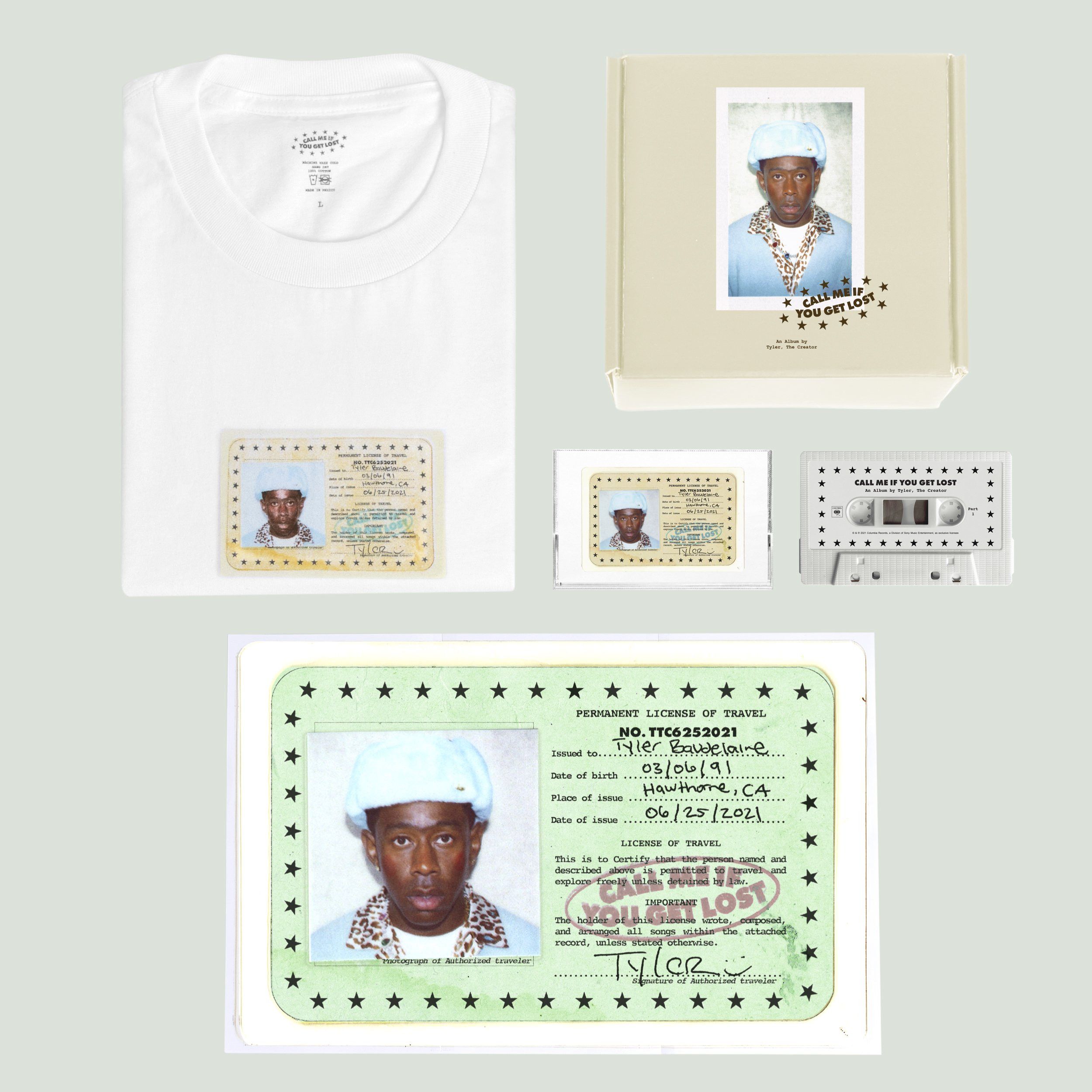 Golf Wang Golf Wang CMIYGL LICENSE CASSETTE BOX SET Size US L / EU 52-54 / 3 - 1 Thumbnail