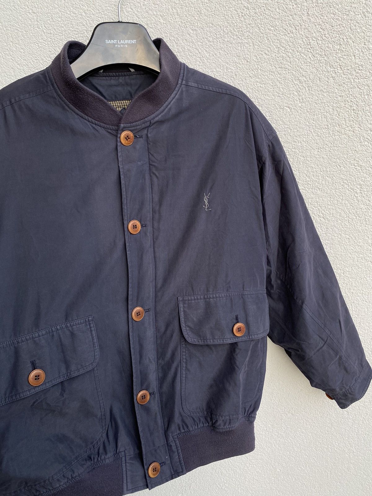 Yves Saint Laurent 90s YSL Jacket Bomber Jacket Soft Size US M / EU 48-50 / 2 - 7 Thumbnail