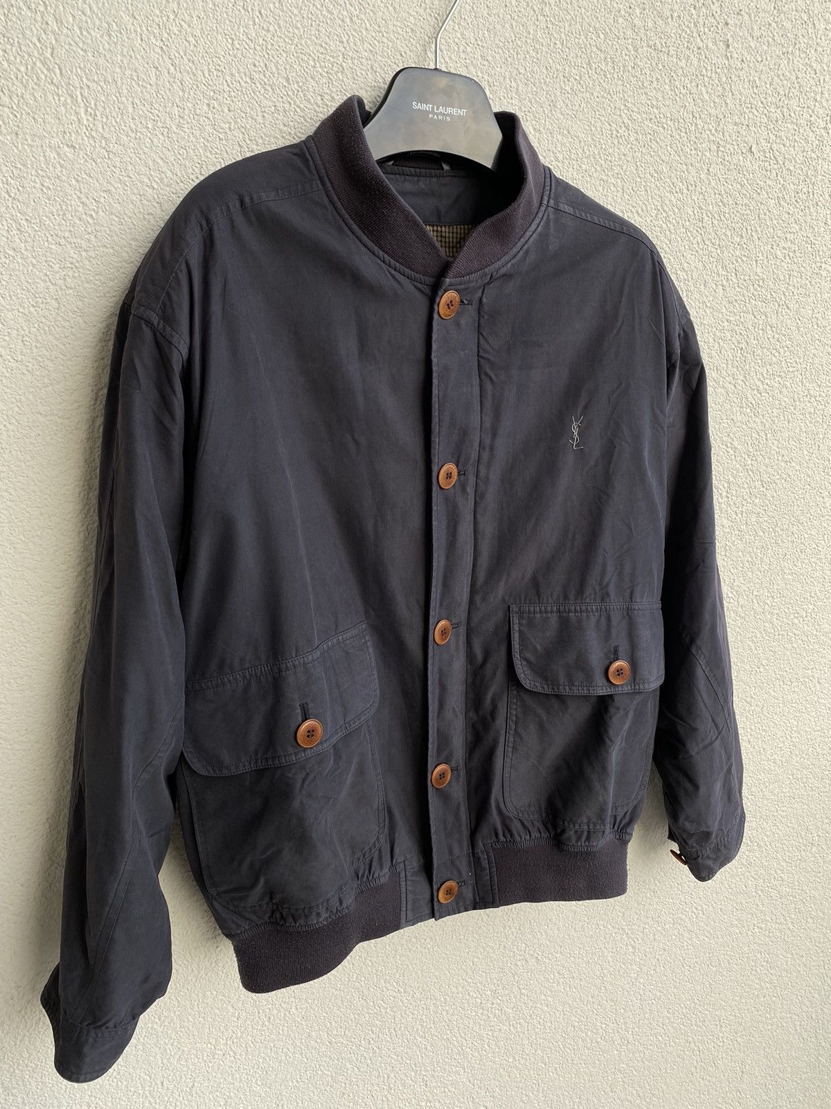 Yves Saint Laurent 90s YSL Jacket Bomber Jacket Soft Size US M / EU 48-50 / 2 - 4 Thumbnail
