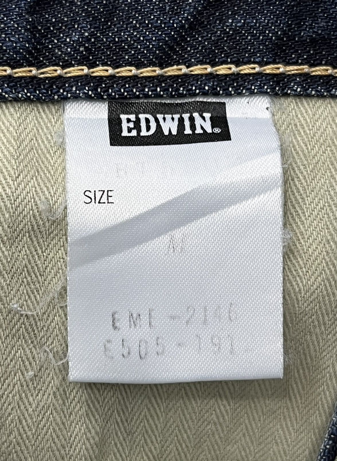 Edwin INSANE FLARE🔥VTG EDWIN 503 Distressed Buckle Back Low Rise Size 30" / US 8 / IT 44 - 15 Thumbnail
