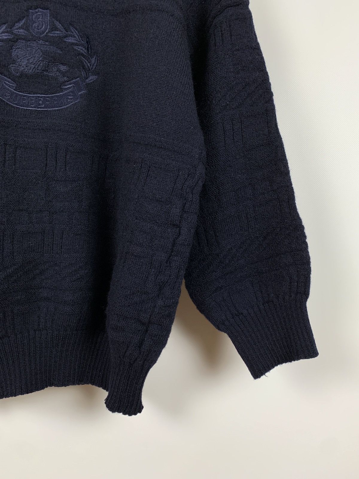Burberry Vintage Burberrys Big Logo Wool Sweater Size M / US 6-8 / IT 42-44 - 7 Thumbnail