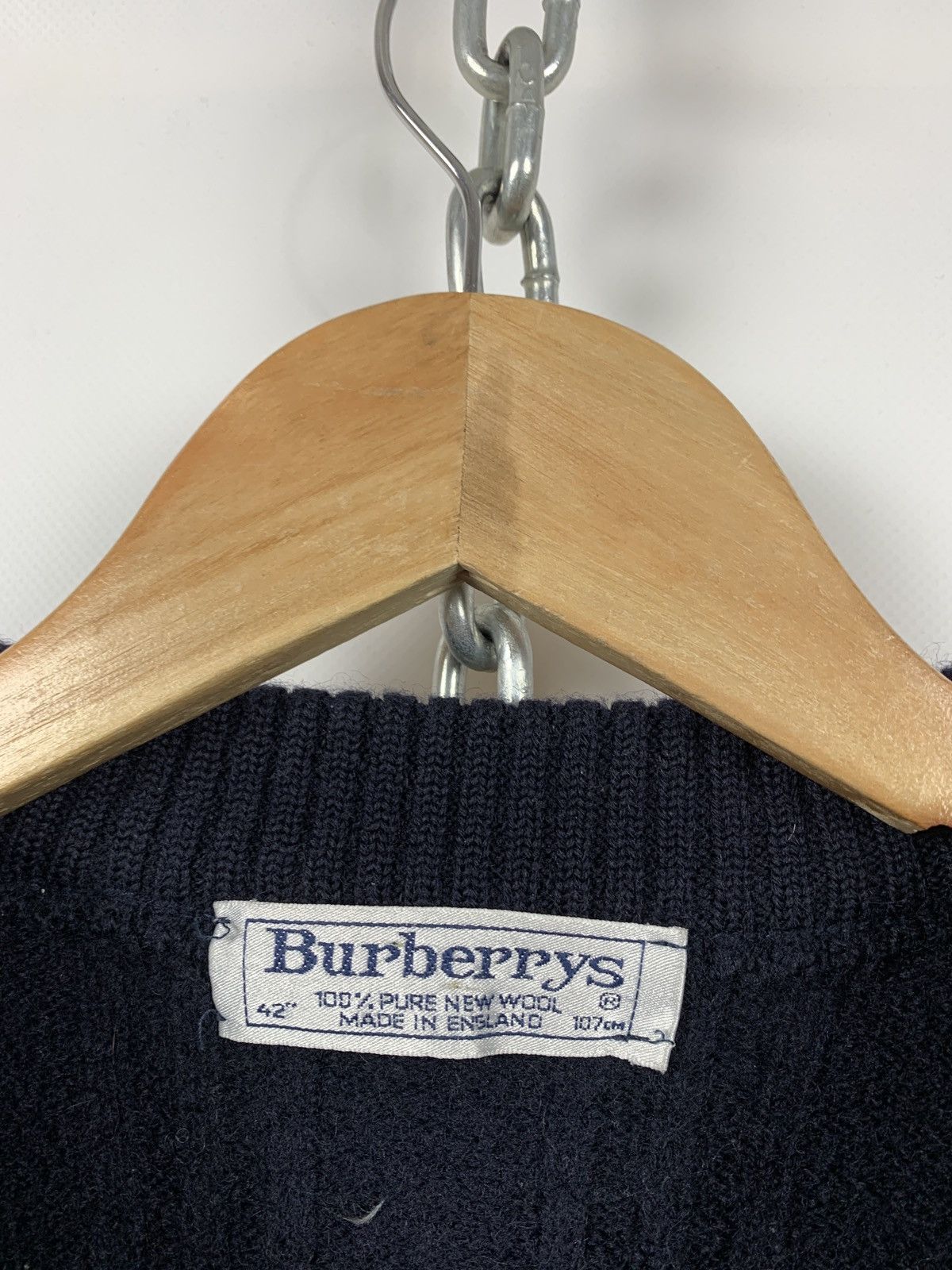 Burberry Vintage Burberrys Big Logo Wool Sweater Size M / US 6-8 / IT 42-44 - 13 Thumbnail
