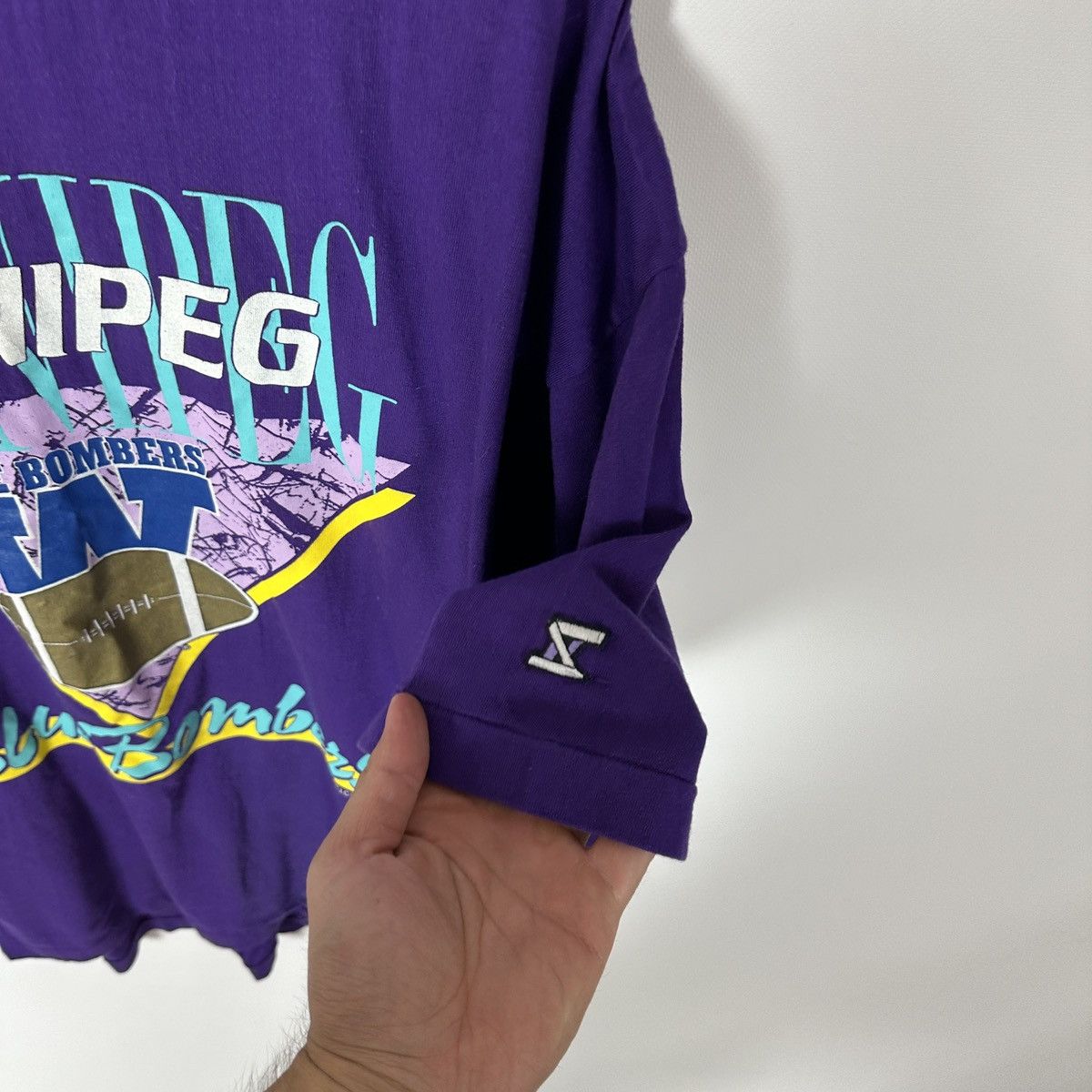 NFL Vintage 90s 1991 Winnipeg Blue Bombers ACIC Majestic tee NfL Size US XL / EU 56 / 4 - 5 Thumbnail