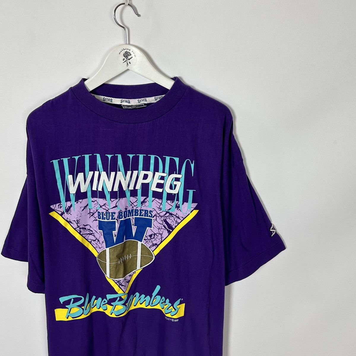 NFL Vintage 90s 1991 Winnipeg Blue Bombers ACIC Majestic tee NfL Size US XL / EU 56 / 4 - 2 Thumbnail