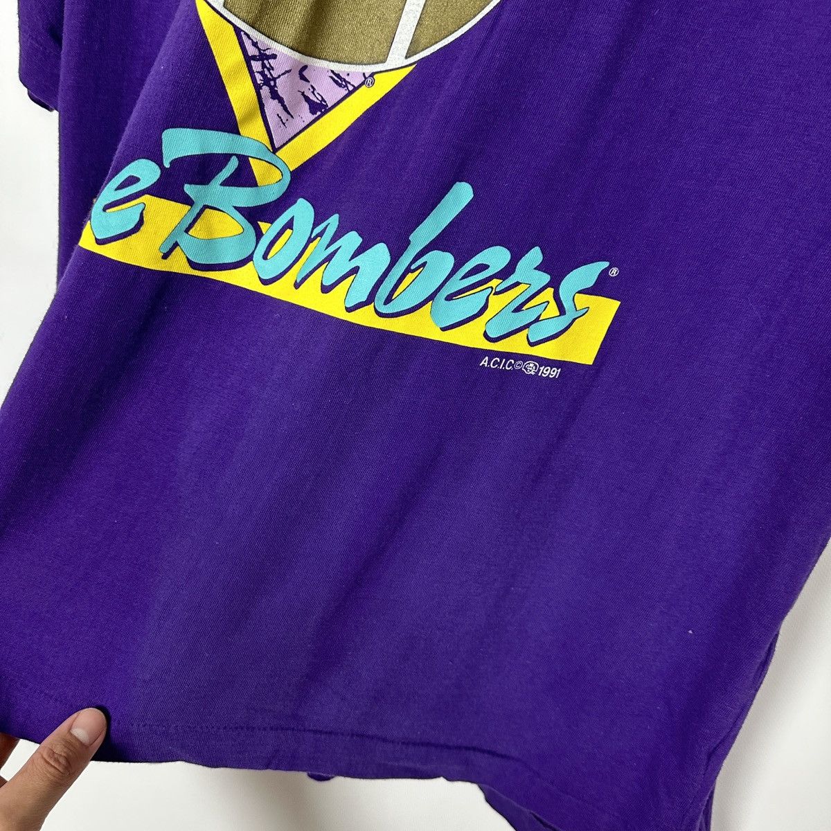 NFL Vintage 90s 1991 Winnipeg Blue Bombers ACIC Majestic tee NfL Size US XL / EU 56 / 4 - 6 Thumbnail