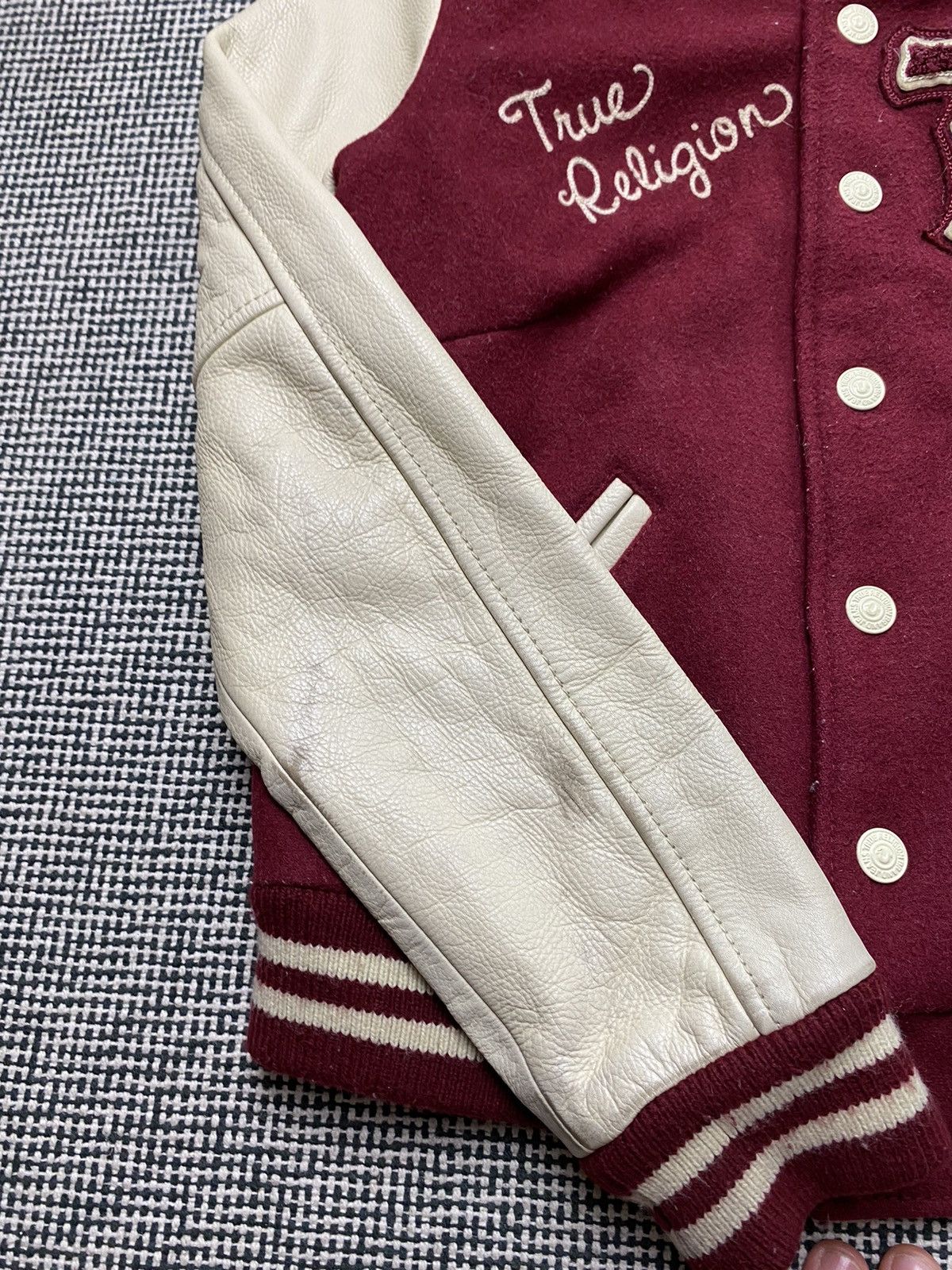 True Religion × Vintage Rare vintage Spartans True religion wool jacket bombers y2k Size XS / US 0-2 / IT 36-38 - 6 Thumbnail