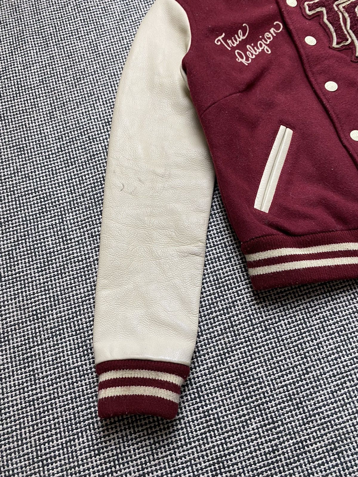 True Religion × Vintage Rare vintage Spartans True religion wool jacket bombers y2k Size XS / US 0-2 / IT 36-38 - 5 Thumbnail