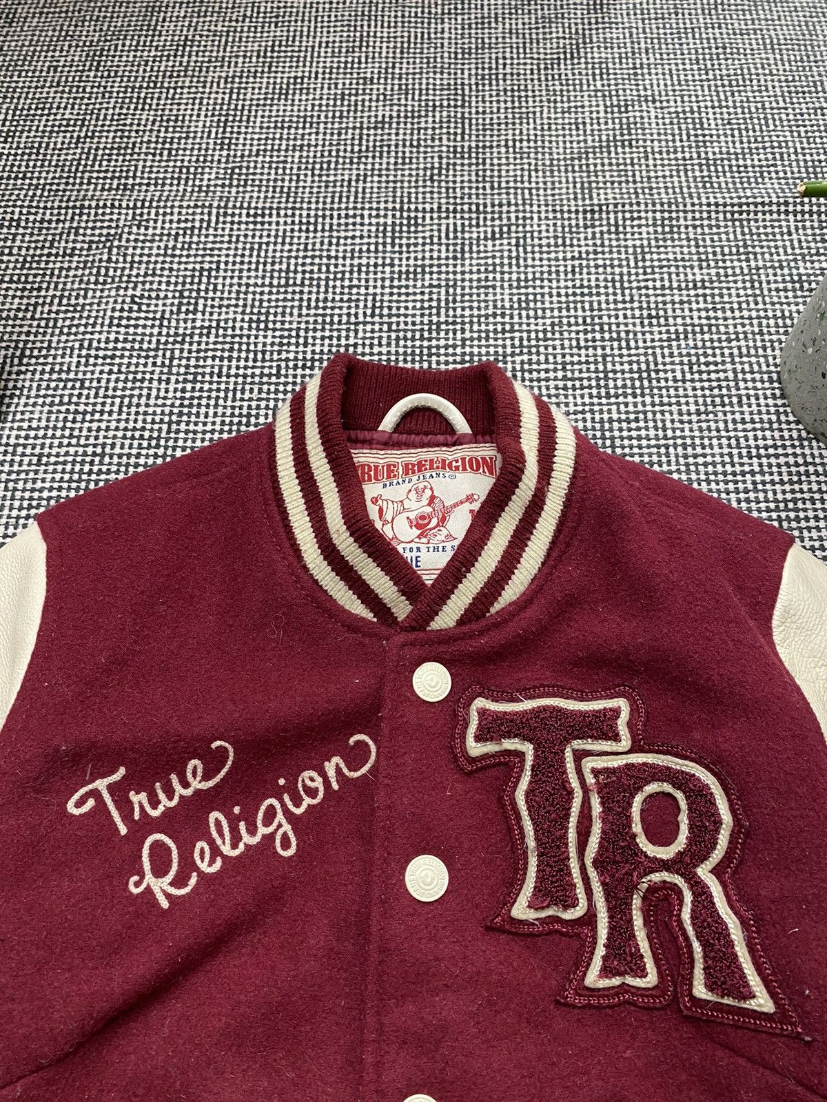 True Religion × Vintage Rare vintage Spartans True religion wool jacket bombers y2k Size XS / US 0-2 / IT 36-38 - 4 Thumbnail