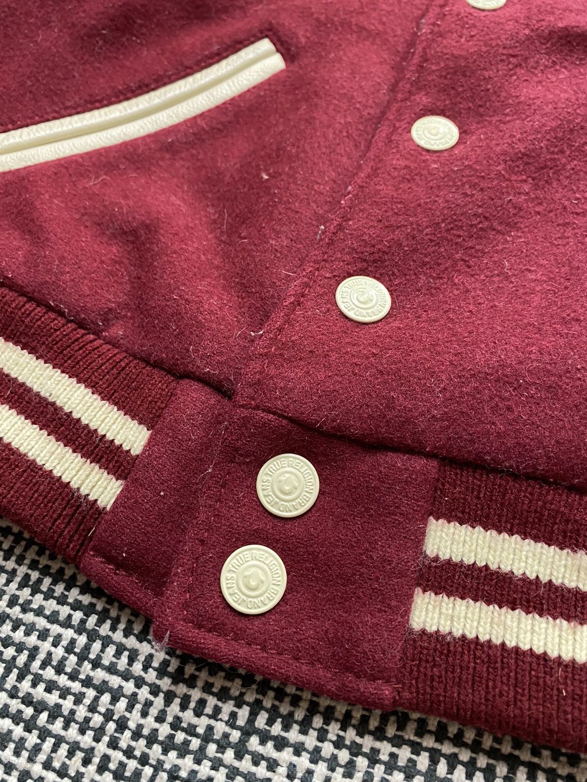 True Religion × Vintage Rare vintage Spartans True religion wool jacket bombers y2k Size XS / US 0-2 / IT 36-38 - 3 Thumbnail