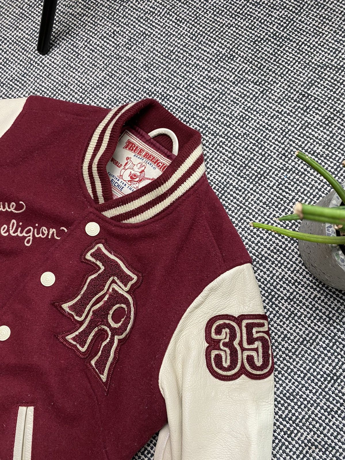 True Religion × Vintage Rare vintage Spartans True religion wool jacket bombers y2k Size XS / US 0-2 / IT 36-38 - 8 Thumbnail